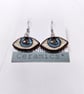 Eye Dangle Earrings made from ceramic - Image 2