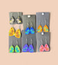 Handmade earrings. Beautiful design with Rhinestones. Completely handmade. 