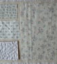Vintage Blue and Rose Pink Slow Stitching kit with antique textiles - Image 8