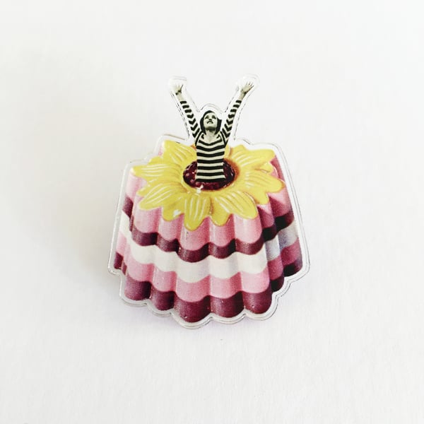 Food Acrylic Brooch