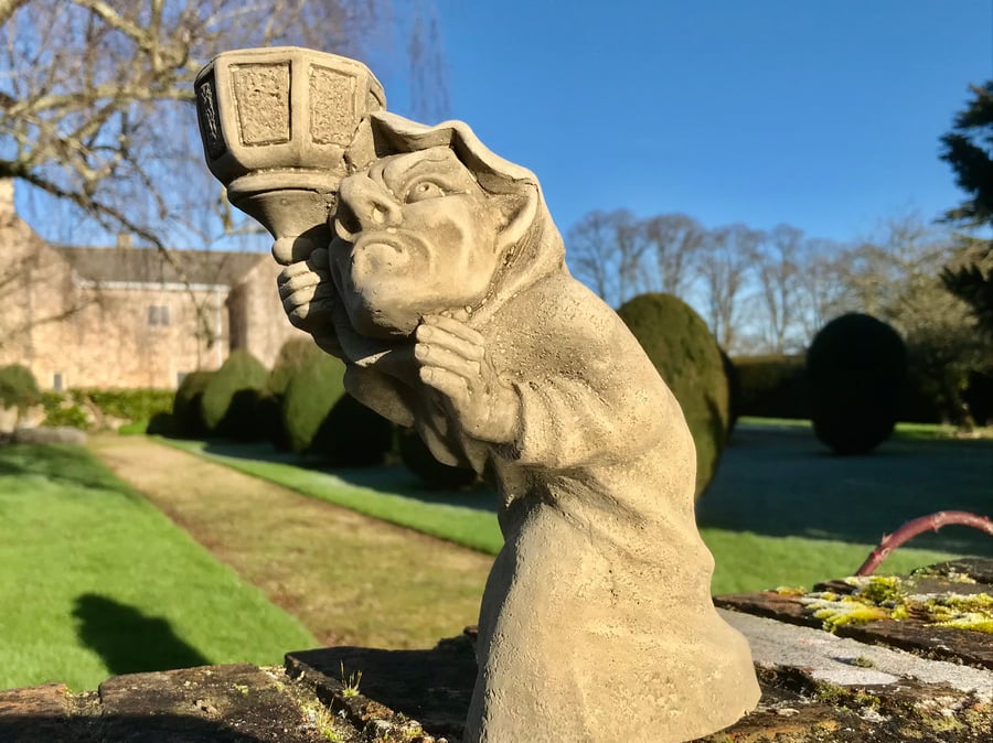 The Night Watchman (candle holder) Stone Garden Ornament