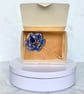 Blue Flower Lapel Pin, Blue Flower, Wedding Buttonhole - Image 4