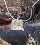 Silver and Gold Shoreline Necklace with Citrine - Image 5