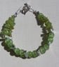 Green Peridot Crystal Gemstone Beaded Bracelet "Forest Dreams" - Image 6