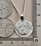 Rottweiler Coin Pendant Necklace Recycled Sterling Silver - Image 4