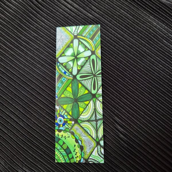 Abstract Pattern Art Zentangle Mosaic Bookmark