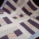 Girls Pink patchwork blanket