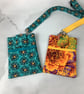 Floral phone case, Flower pouch, Detachable strap, 2 options - Image 1