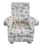 Clarke New Forest Animals Fabric Children's Chair Armchair Kids Seat Boys Girls - Image 1