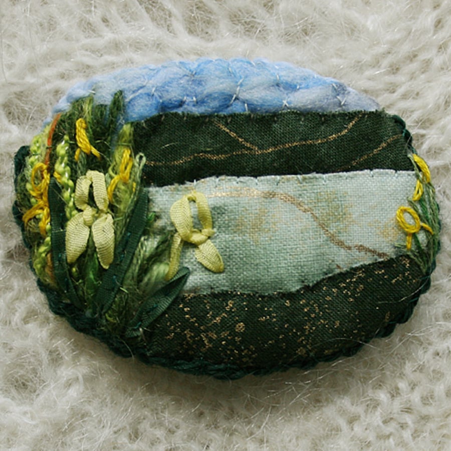 Iris Lake - brooch