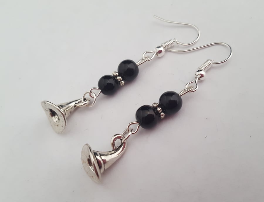 Witch hat earrings