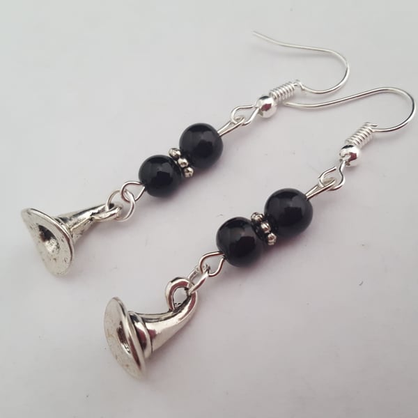 Witch hat earrings
