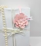 3D Floral Gift Tag, Handmade Layered Flower Decoration, Luxury Gift Wrap