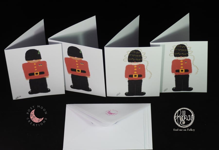 King’s Guard Pack of Four Christmas Cards