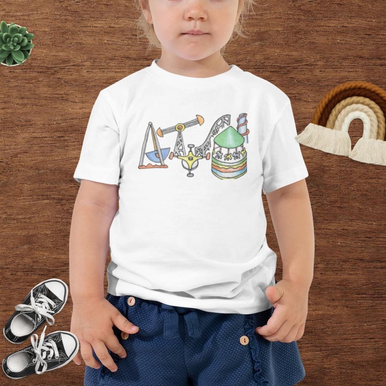 Fairground Rides Toddler Short Sleeve Tee by Bikabunny