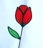 Stained glass Tulips handmade flowers - Image 1