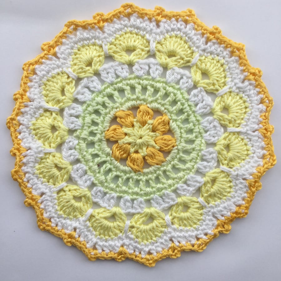 Crochet Mandala Table Mat 