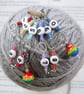 Rainbow Jewel Knitting Row Counter Chain - 1–0 Number Stitch Marker Chain - Image 4