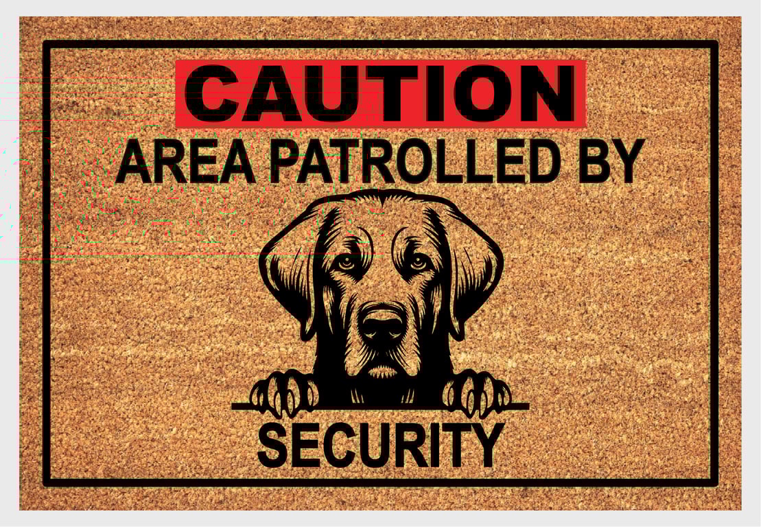 Labrador Retriever Security Door Mat No.2 - Labrador Retriever Welcome Mat
