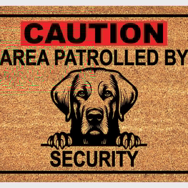 Labrador Retriever Security Door Mat No.2 - Labrador Retriever Welcome Mat