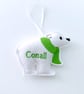 Polar Bear With Scarf Christmas Hanging Decoration Personalised Gift - Image 5