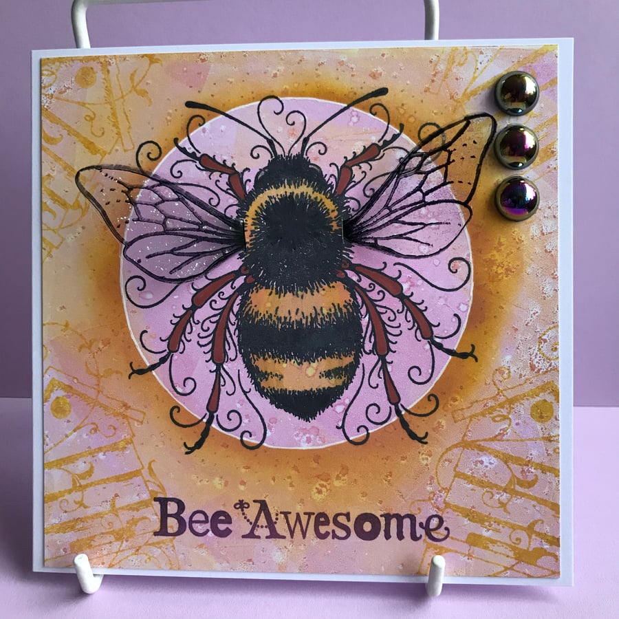 Bumble Bee Greetings Card