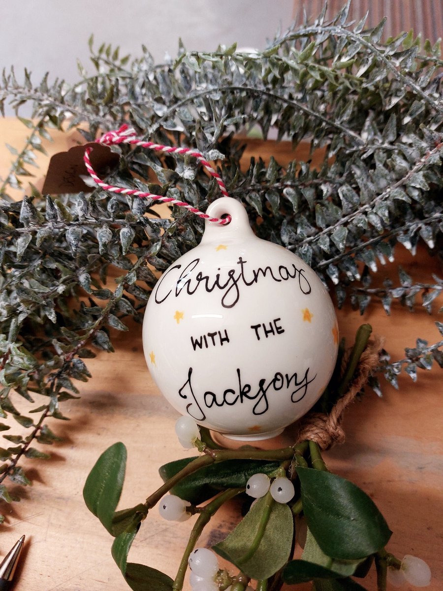 Christmas bauble, bauble, tree decoration, personalised bauble