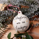 Christmas bauble, bauble, tree decoration, personalised bauble