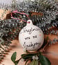 Christmas bauble, bauble, tree decoration, personalised bauble - Image 1