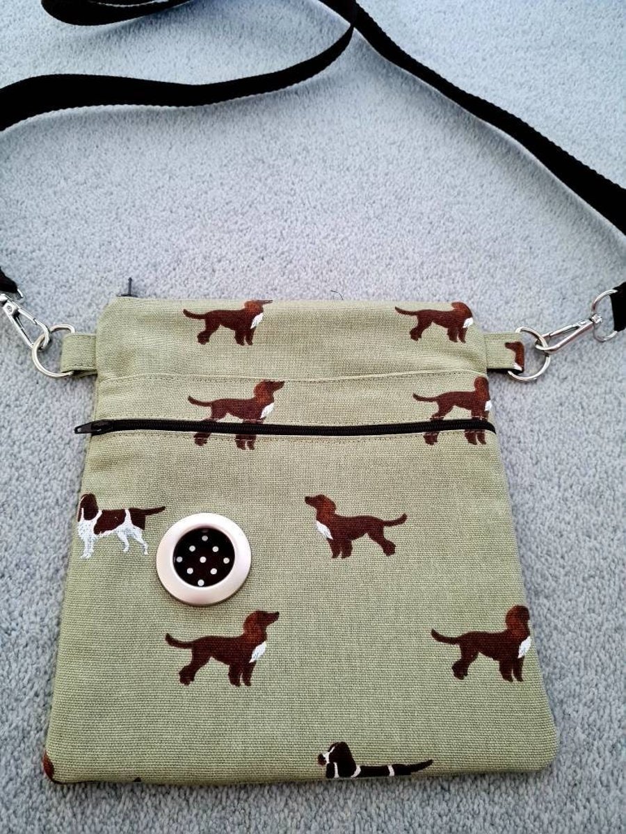 Dog walking bag made in Sophie Allport Spaniels... - Folksy