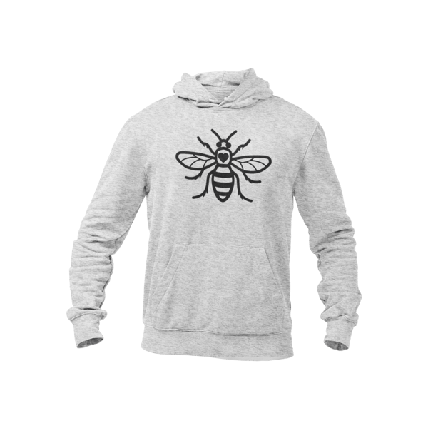 Manchester Bee  Hoodie -( Loveheart Bee)  