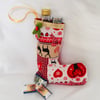 Cute Scandi Christmas Stocking, Tree Decoration, Small Christmas Stocking.