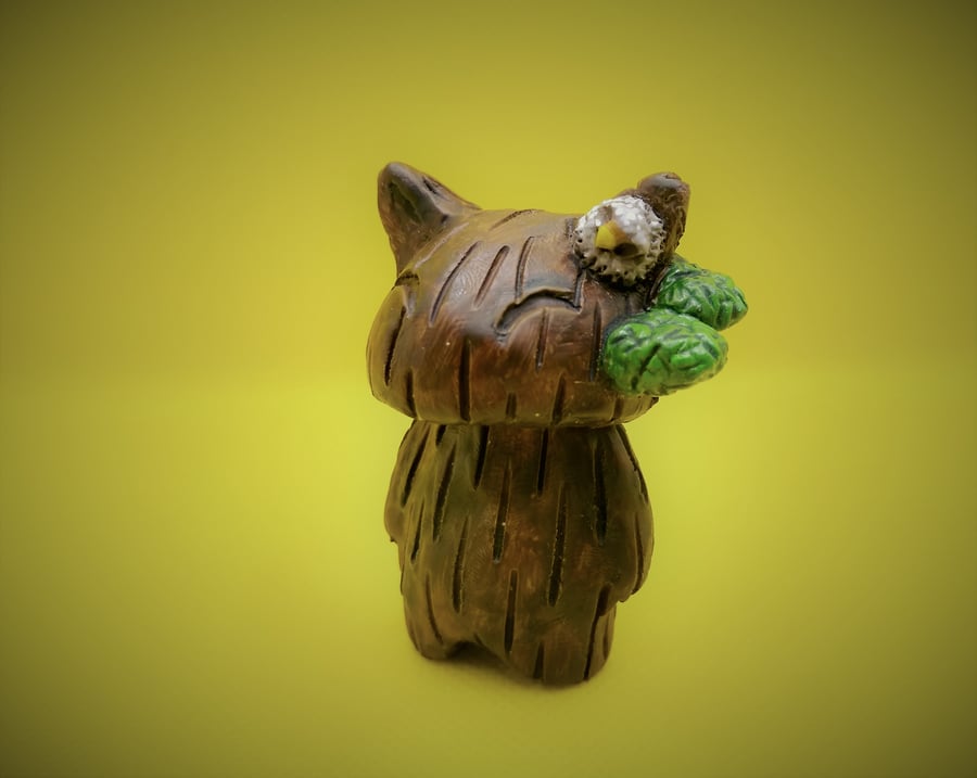 The Tree Cat Cat Figure Handmade Resin and Epoxy figure (TC3)