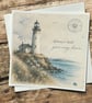 Always Find Your Way Home Lighthouse Greeting Card – Coastal Card - Seaside Card