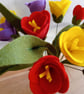 Felt Tulip Bouquet: Handmade Spring Home Decor - Image 4