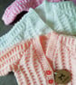 New Hand Knitted Baby Cardigan - NewBorn