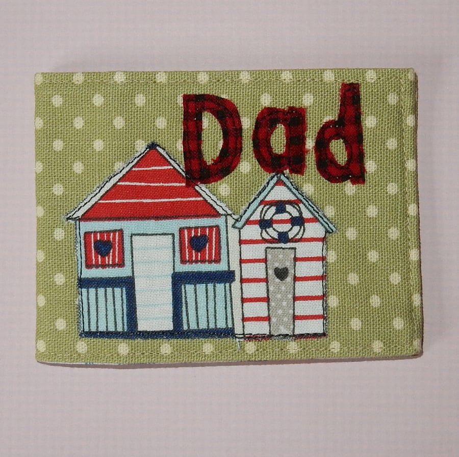 Travel card wallet Dad and beach huts