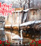 Swan & Boat Nordelph Norfolk Christmas Greeting Card A5