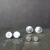 Silver DOT stud earrings gift set