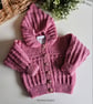 Designer Baby Girl's  Hoodie Jacket 50% Marino Wool 3-9 mths size - Image 5