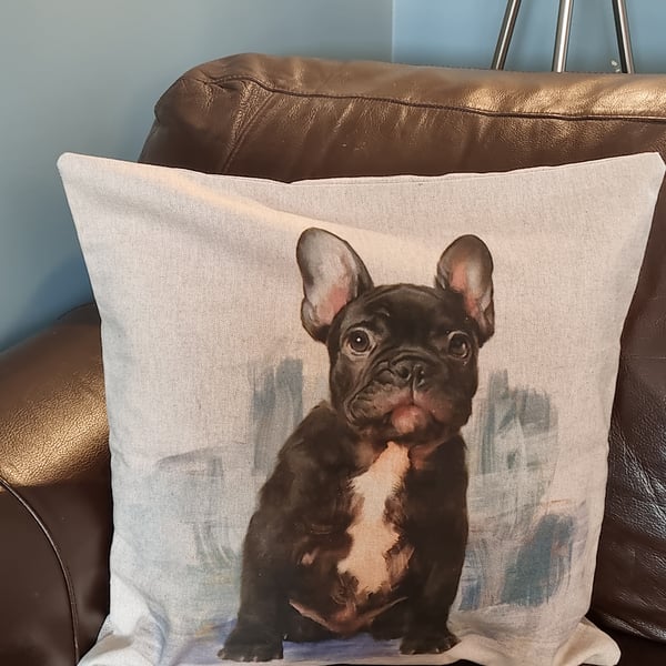 French Bulldog cushion cover