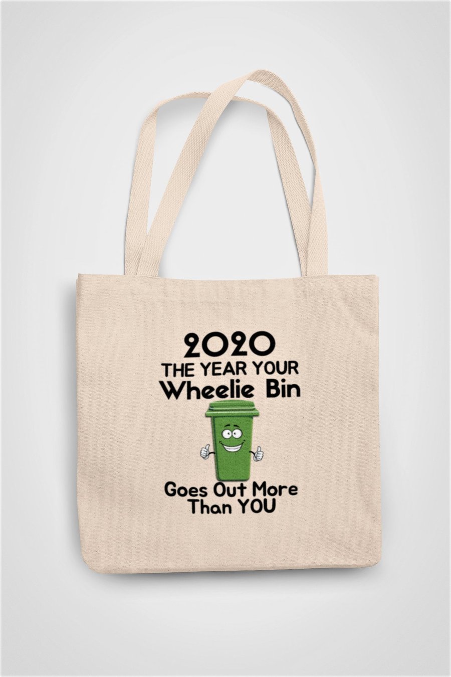 Corona 2020 Lockdown Tote Bag Hilarious Wheelie Bin Joke Isolation Stay At Home 