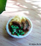 1:12 Scale Sausage and Cheesy Mashed Potato Plate for DollsHouse - Image 4