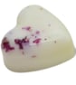 12 HEART BODY LOTION BARS 10g Each -Rose & Lavender Oils, Cocoa & Shea, Petals - Image 2