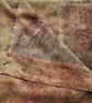 Fine wool eco printed maroon leaves scarf - Image 3