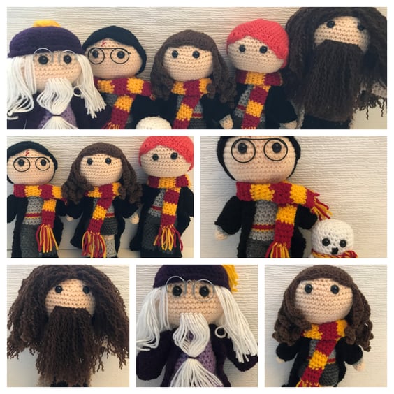 Crocheted Harry Potter Character Dolls - HERMIONE