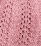 Rose pink Hand Knitted Baby Cardigan, Collared Sweater, Girls, Baby Shower Gift  - Image 6