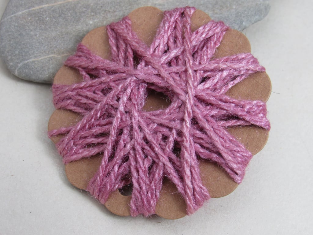 10m Natural Cochineal Dye Thick Tussah Silk Embroidery Thread