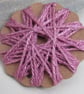 10m Natural Cochineal Dye Thick Tussah Silk Embroidery Thread - Image 1