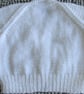 16" White Baby Boys Owl Cardigan - Image 5